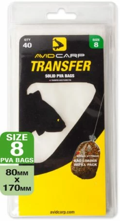 Avid Carp Transfer Solid PVA Bags 10 Avid Carp Transfer Solid PVA Bags -Cheap Rods Store 1300820540 size8