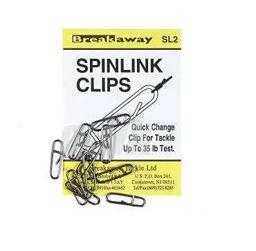Breakaway Spinlink Clips 1 Breakaway Spinlink Clips